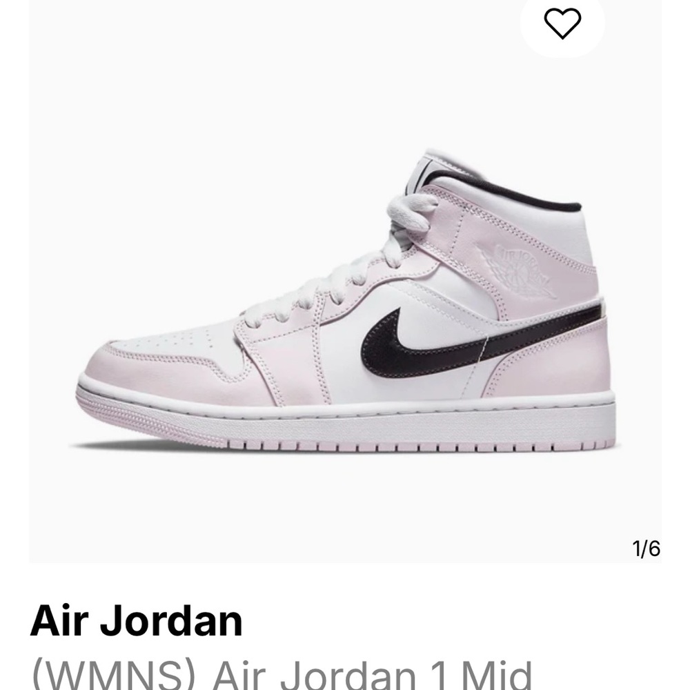 Air Jordan
(WMNS) Air Jordan 1 Mid 'Barely Rose' BQ6472-500 Size 10.5